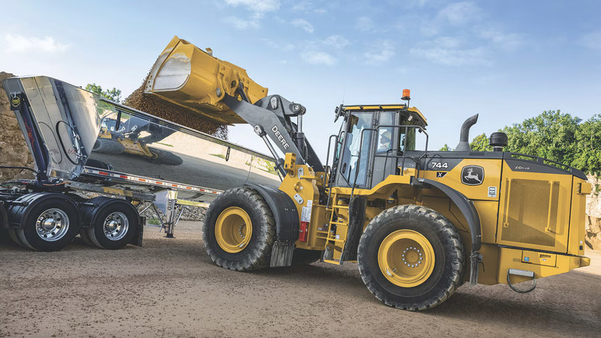 JOHN DEERE ROLLS OUT PROVEN E-DRIVE PRODUCTION CLASS LOADER OFFERINGS WITH THE 744 AND 824 X-TIER MODELS
